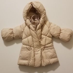 NWOT Baby Girl Dusty Pink Puffer Winter Coat